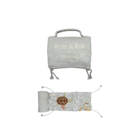 Peluche en coton ride & roll Bleu sauge, olive, toffee, naturel 2 - vertbaudet enfant 
