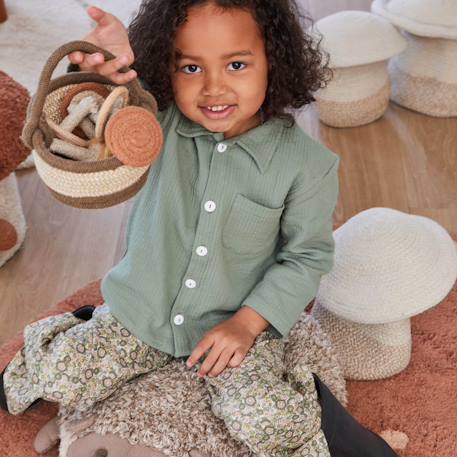 Coussin de sol enfant en coton hedgehog Naturel, marron clair 5 - vertbaudet enfant 