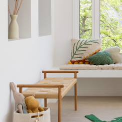 Linge de maison et décoration-Décoration-Coussin enfant en coton palm