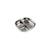 Assiette compartimentée bébé en inox micro-ondable Barbe à papa+Vert-de-gris 5 - vertbaudet enfant 