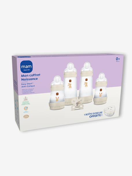 Coffret naissance biberons + sucette + boîte doseuse bleu+Sable 5 - vertbaudet enfant 