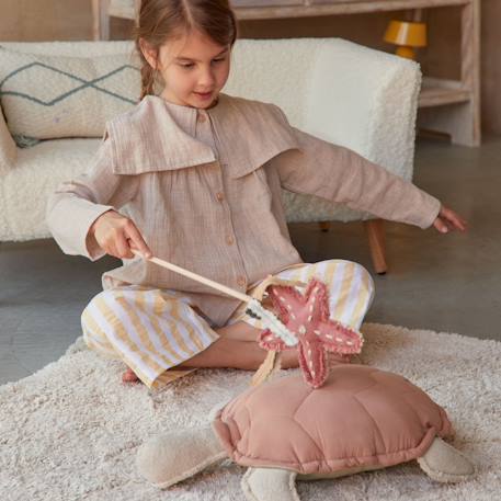 Baguette magique en coton starfish Rose canyon, rose, olive, miel 3 - vertbaudet enfant 