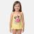 Maillot de bain bébé fille 1 pièce jaune à rayures avec volant motif personnage minnie Jaune 3 - vertbaudet enfant 