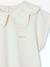 T-shirt fille col brodé fantaisie corail+écru 8 - vertbaudet enfant 
