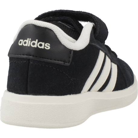 Baskets garçon en cuir à scratch rétro Noir black 3 - vertbaudet enfant 