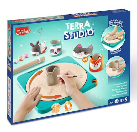 Kit atelier de poterie MULTICOLORE 1 - vertbaudet enfant 