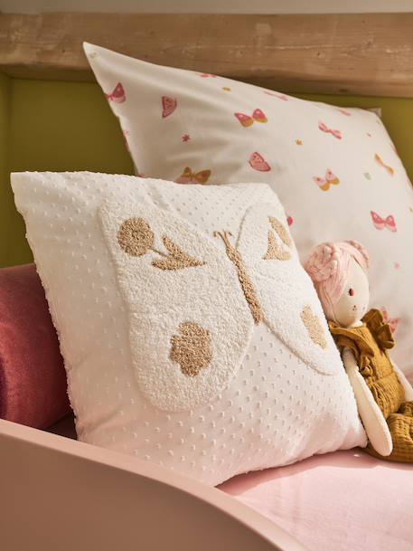 Coussin papillon en bouclette vanille 4 - vertbaudet enfant 