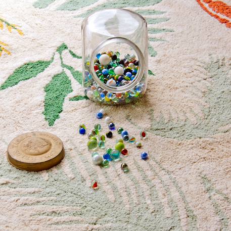 Tapis enfant lavable en coton botanic plants Bleu sauge, bleu vintage+Naturel, vert, moutarde, terracotta+Olive, rose, châtaigne, doré, naturel 10 - vertbaudet enfant 