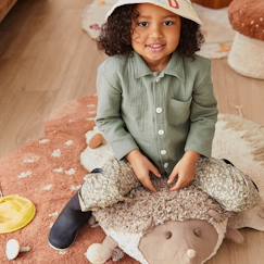 Linge de maison et décoration-Coussin de sol enfant en coton hedgehog