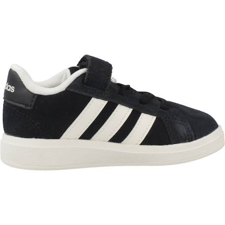 Baskets garçon en cuir à scratch rétro Noir black 1 - vertbaudet enfant 