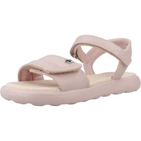 Sandales fille modèle j sandal puffypop gi Beige+Rose 10 - vertbaudet enfant 