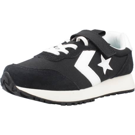 Baskets enfant garçon en cuir Noir black 4 - vertbaudet enfant 