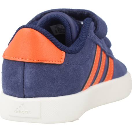Baskets garçon en cuir à scratch court Bleu blue 3 - vertbaudet enfant 