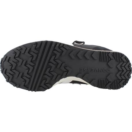 Baskets enfant garçon en cuir Noir black 6 - vertbaudet enfant 