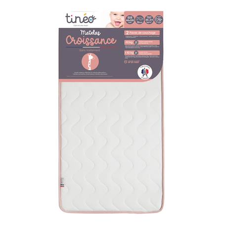 Matelas bébé croissance - 2 faces de couchage selon le poids Blanc 2 - vertbaudet enfant 