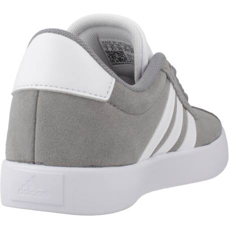 Baskets garçon en cuir à lacets court Gris grey 3 - vertbaudet enfant 
