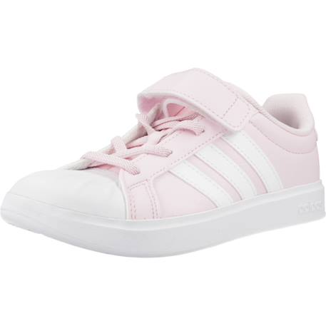 Basket fille en textile style urbain lacets Rose pink 4 - vertbaudet enfant 