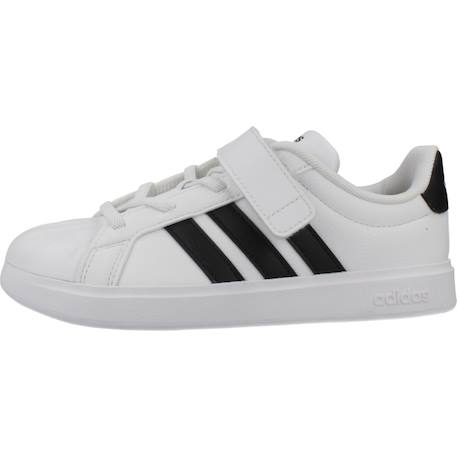 Baskets garçon en textile à lacets urbain Blanc white 2 - vertbaudet enfant 
