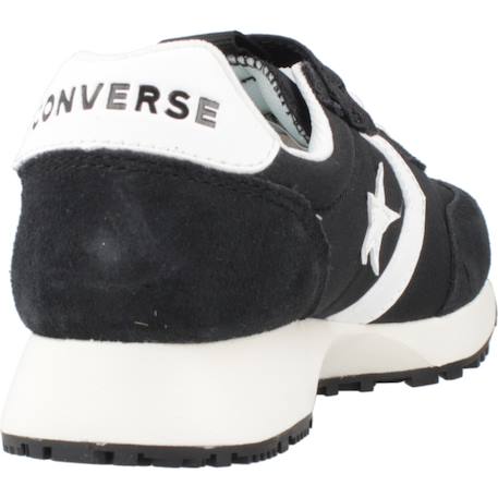 Baskets enfant garçon en cuir Noir black 3 - vertbaudet enfant 