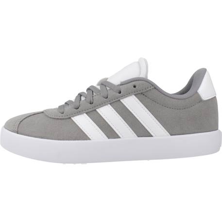 Baskets garçon en cuir à lacets court Gris grey 2 - vertbaudet enfant 
