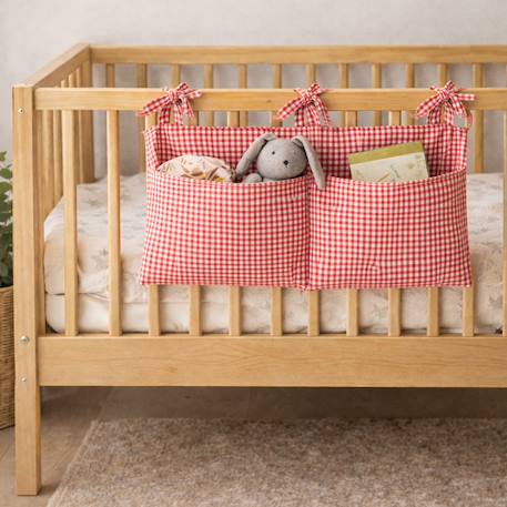 Range doudou en coton bio vichy Blanc+Fraise+Honey+Rose+Vichy 26 - vertbaudet enfant 
