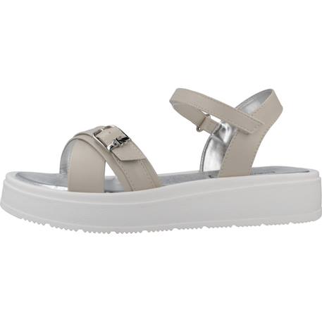 Sandales fille été confortable Beige beige+Blanc white+Noir black 2 - vertbaudet enfant 
