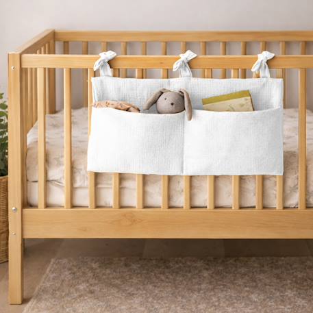 Range doudou en coton bio vichy Blanc+Fraise+Honey+Rose+Vichy 6 - vertbaudet enfant 