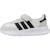 Basket garçon en textile style vintage lacets Blanc white 2 - vertbaudet enfant 