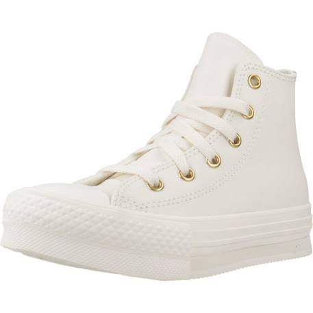Baskets enfant garçon en cuir Blanc egret+Blanc naturel 4 - vertbaudet enfant 