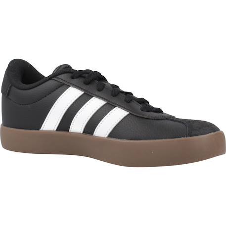 Baskets garçon en cuir à lacets court Noir black 5 - vertbaudet enfant 