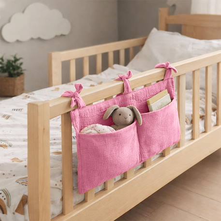 Range doudou en coton bio vichy Blanc+Fraise+Honey+Rose+Vichy 21 - vertbaudet enfant 