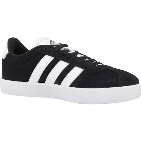 Baskets garçon en cuir à lacets court Noir black 5 - vertbaudet enfant 