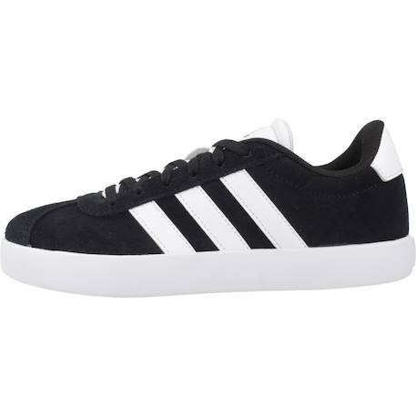 Baskets garçon en cuir à lacets court Noir black 2 - vertbaudet enfant 