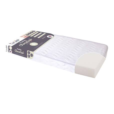 Matelas bébé climatisé sans traitement - 2 faces ete/hiver Blanc 5 - vertbaudet enfant 