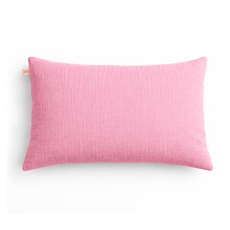 Taie d'oreiller en coton bio Blanc+Fraise+Honey+Rose+Vert+Vichy 19 - vertbaudet enfant 