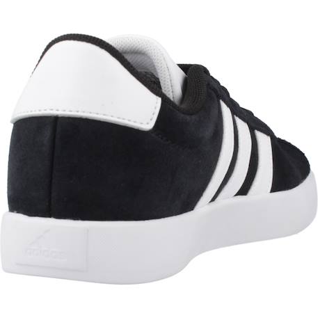 Baskets garçon en cuir à lacets court Noir black 3 - vertbaudet enfant 