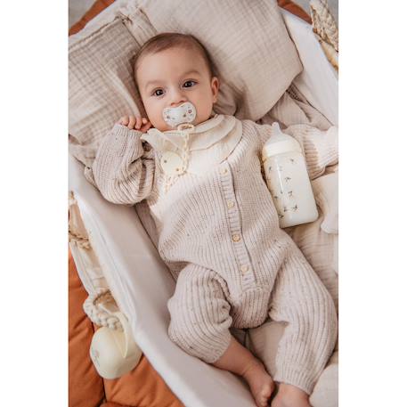 Biberon anti-colique 270 ml - débit s Oisillons beige+Oisillons rose+Oisillons vert 2 - vertbaudet enfant 