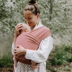 Puériculture-Echarpe de portage boba wrap dusty pink