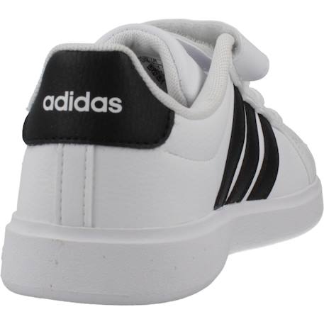 Baskets garçon en textile à lacets urbain Blanc white 3 - vertbaudet enfant 