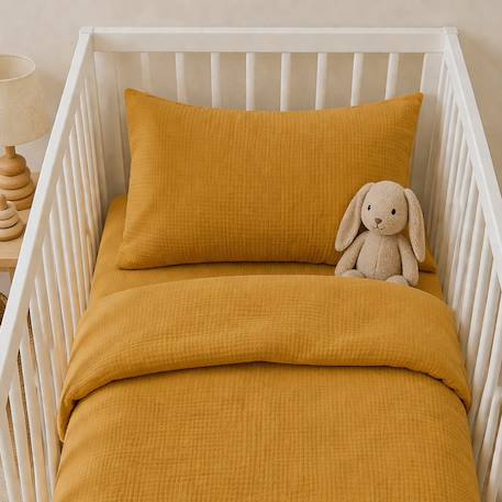 Taie d'oreiller en coton bio Blanc+Fraise+Honey+Rose+Vert+Vichy 16 - vertbaudet enfant 