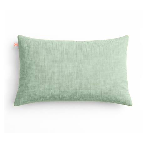 Taie d'oreiller en coton bio Blanc+Fraise+Honey+Rose+Vert+Vichy 25 - vertbaudet enfant 