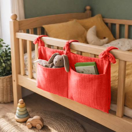 Range doudou en coton bio vichy Blanc+Fraise+Honey+Rose+Vichy 12 - vertbaudet enfant 