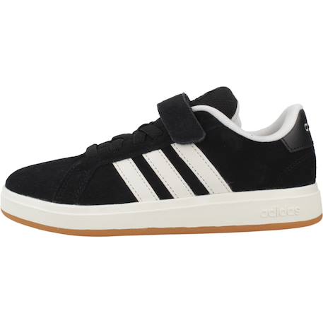Baskets garçon en cuir à scratch rétro Noir black 2 - vertbaudet enfant 