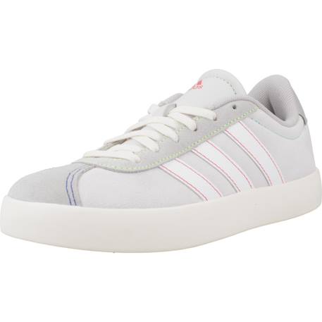 Baskets garçon en cuir à lacets court Gris grey 4 - vertbaudet enfant 