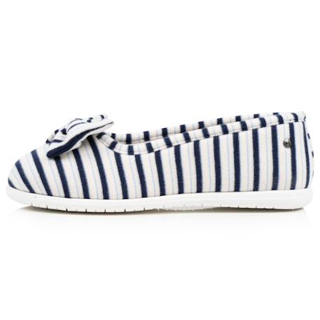 Chaussons ballerines souples, ultra confortables et légers, confort technologie everywear Bleu canardfleurs+Bleu marine+Grisirisé+Rayuresbleues+Sauge+Sauge noeud irisé 22 - vertbaudet enfant 