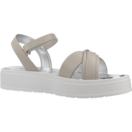 Sandales fille été confortable Beige beige+Blanc white+Noir black 5 - vertbaudet enfant 