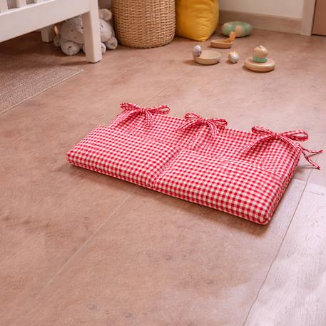 Range doudou en coton bio vichy Blanc+Fraise+Honey+Rose+Vichy 28 - vertbaudet enfant 