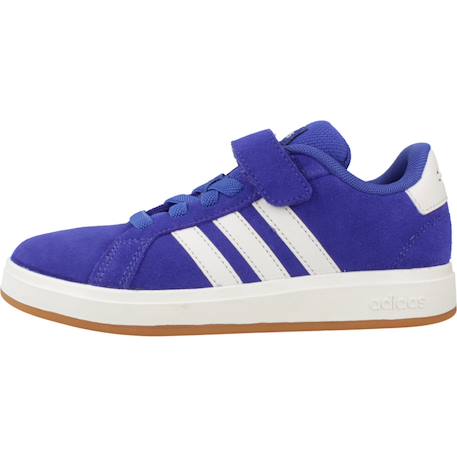 Baskets garçon en cuir à scratch rétro Bleu azusem 2 - vertbaudet enfant 