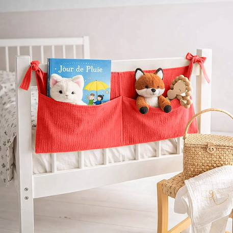 Range doudou en coton bio vichy Blanc+Fraise+Honey+Rose+Vichy 10 - vertbaudet enfant 