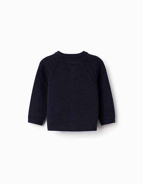 Gilet en maille en coton Blanc+Bleu clair+Bleu foncé+Rose clair 8 - vertbaudet enfant 